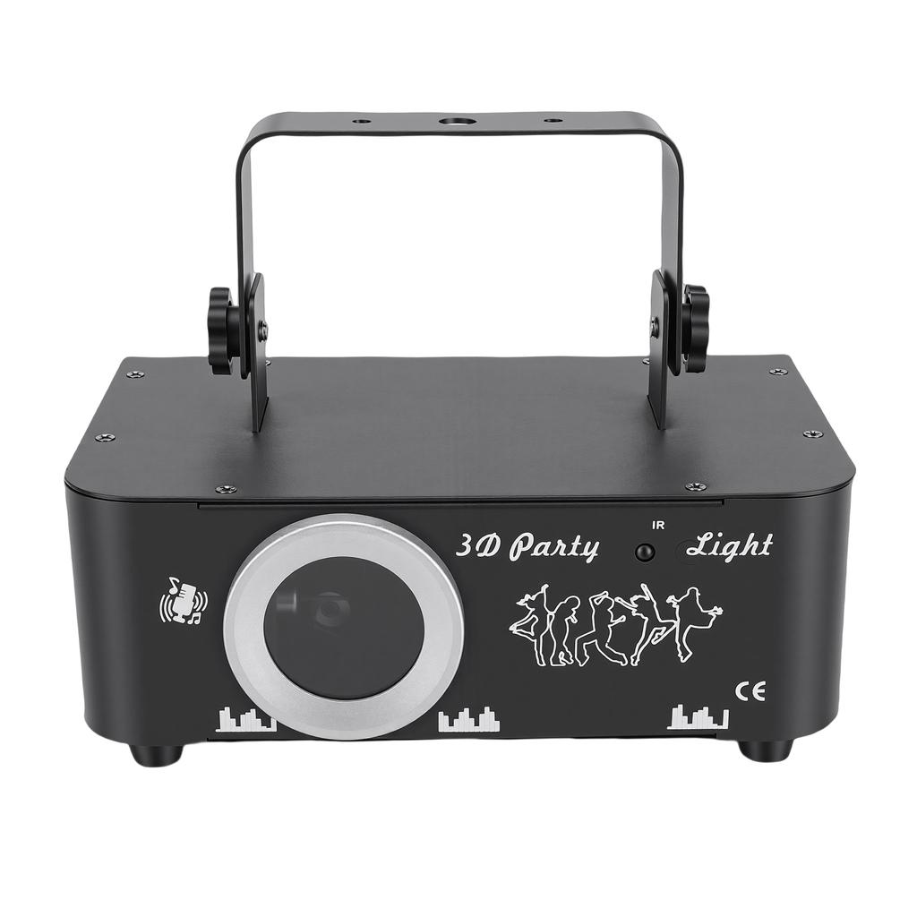 3D Animation RGB DJ Stage Light, 50W Disco Projector Light, DMX512, Sound Activated, Remote Control, Party Lighting for