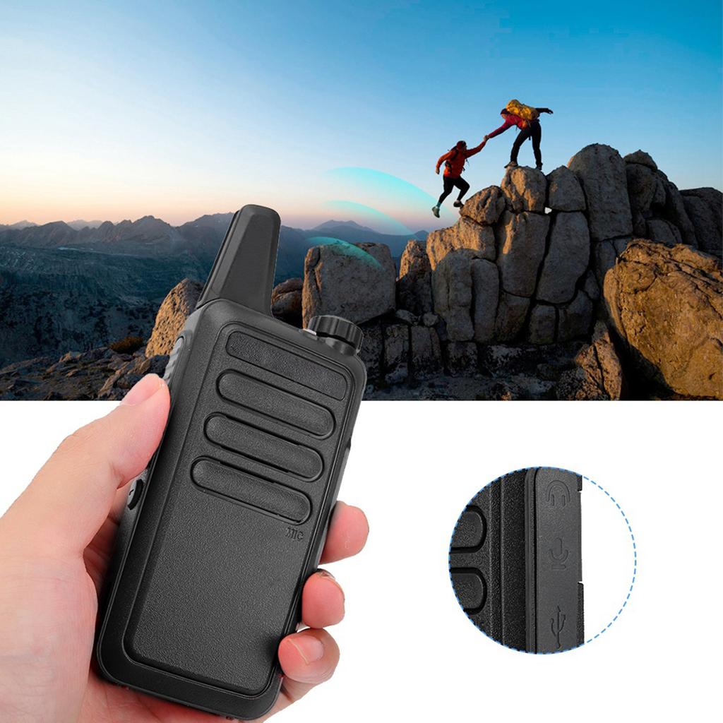 Mini Ultra Thin Anti Interference HD Two Way Radio Walkie Talkie Fits for Baofeng(Model C)