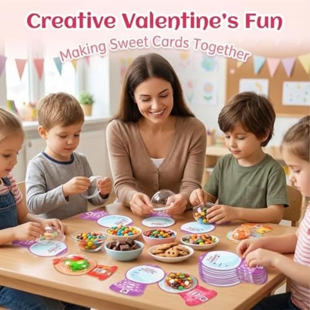 18/36 шт. Прозорі картки-диспенсери для цукерок DIY Пакети для цукерок Пластикові куполи Тримач для ласощів Обмін виробами Подарунок