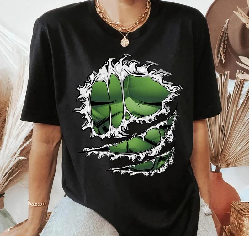 Avengers Hulk Ripped Costume Tshirt Land Family S