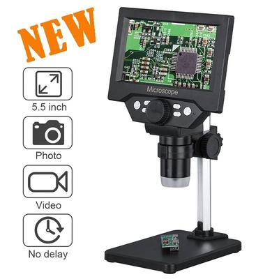 5.5-inch Electron Digital Microscope Industrial Maintenance Microscope Electron Magnifying Glass Jewelry Microscope