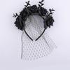 Halloween Hair Accessories Dark Style Veil Halloween Costumes Headdress Cosplay Crown Party Headband Holiday Accessories Black/Red