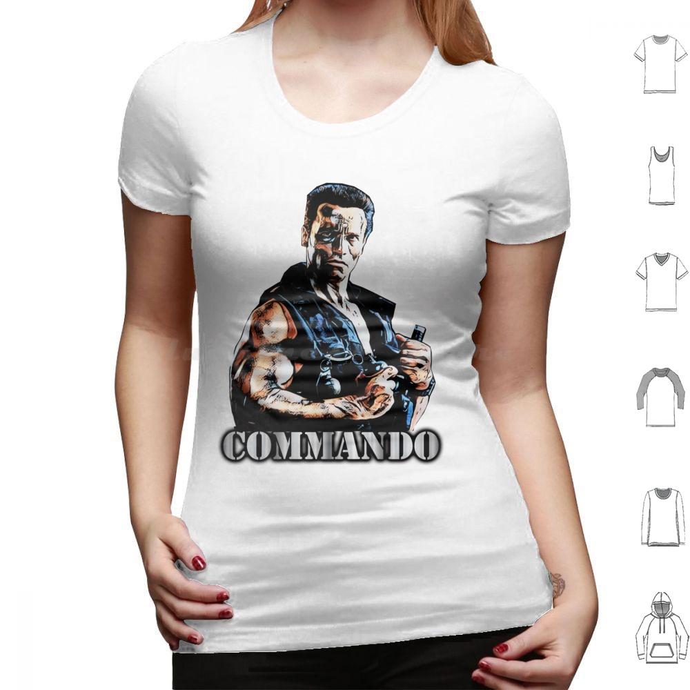 Commando T Shirt Cotton Men Women DIY Print Commando Movies Popular A Beverly Hills Cop See You At The Party Richter Terminator