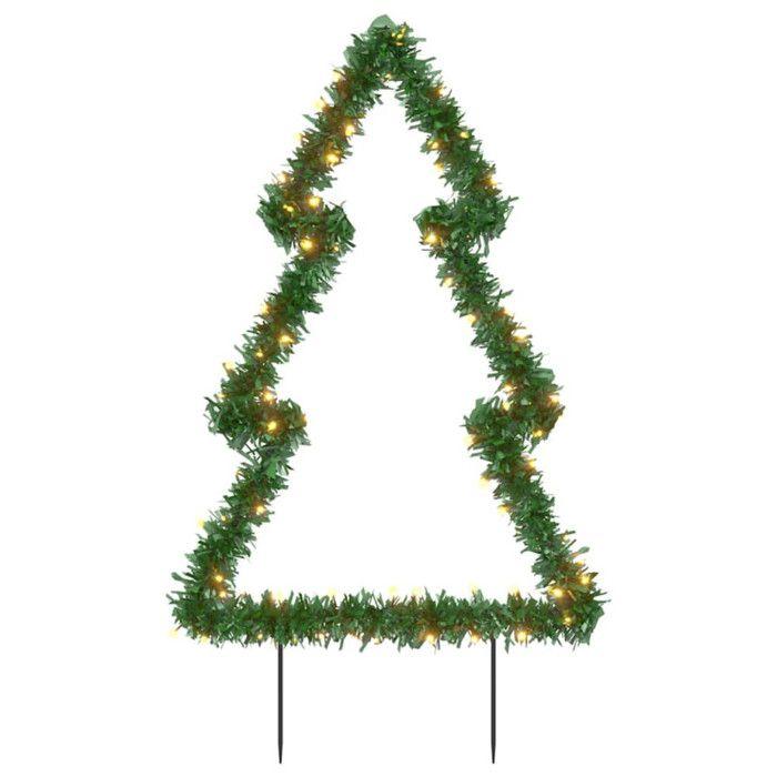 VidaXL Luminous Christmas Tree Decoration with Stakes 80 LEDs 60 Cm 357728
