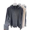 270g Thickened Korean Style Hooded Brushed Base Layer Shirt for Women - Autumn/Winter 2025