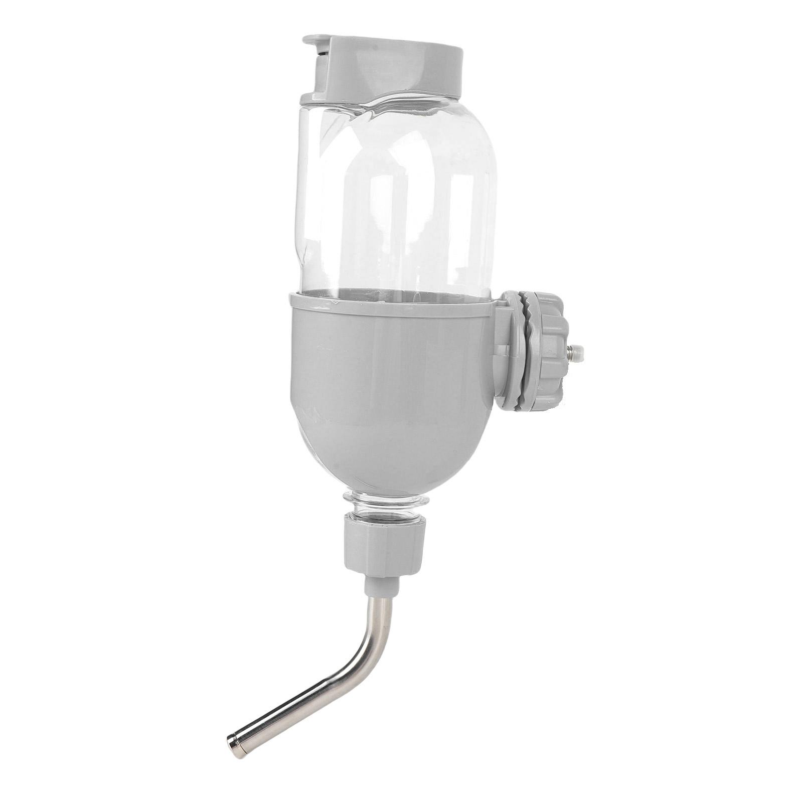 

Подвесная бутылка для воды для собак, пластиковая, большой емкости, с двумя бусинами, клетка, подвесная вода серый