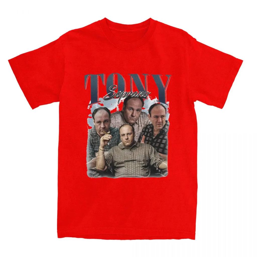 T-shirt Estiva Vintage Tony Soprano Uomo Donna The Sopranos Film Divertente T-shirt Manica Corta Girocollo Cotone Top Estate