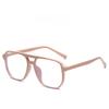 Tr90 Square Glasses Frame With Blue Light Blocking For Fashionable Commuting And Long Face Shapes
