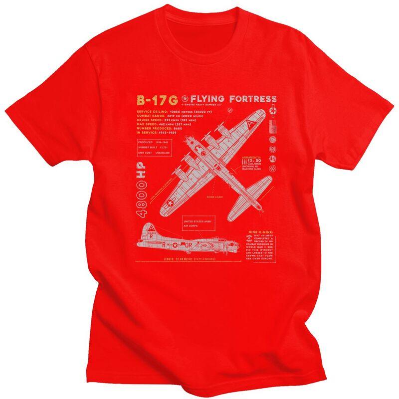 

Custom B17 Flying Fortress Spitfire T Shirts ShortSleeve Cotton Tshirt Tshirt Fighter Plane War Pilot Aircraft Airplane Tee S
