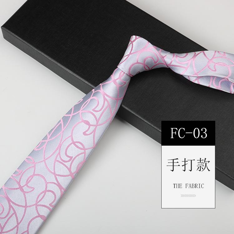 Light Tie Men, Business Banquet Photography Wedding Pink Purple Suit Shirt High-End Pattern Hand Style