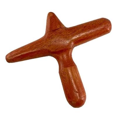 INTHANON Wooden Acupressure Stick Massage Stick for Foot and (Cross-Shaped) Massage, Reflexology, Self-Massage