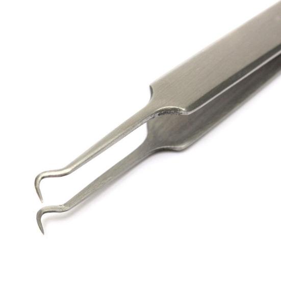 Pimple Comedone Tweezers Remover Tool Bend Curved Face Blackhead Acne Clips