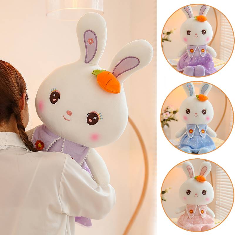 Rabbit Cute Plush Toy Bunny Stuffed Doll Girl Large Pillow Children Gift 4085cm