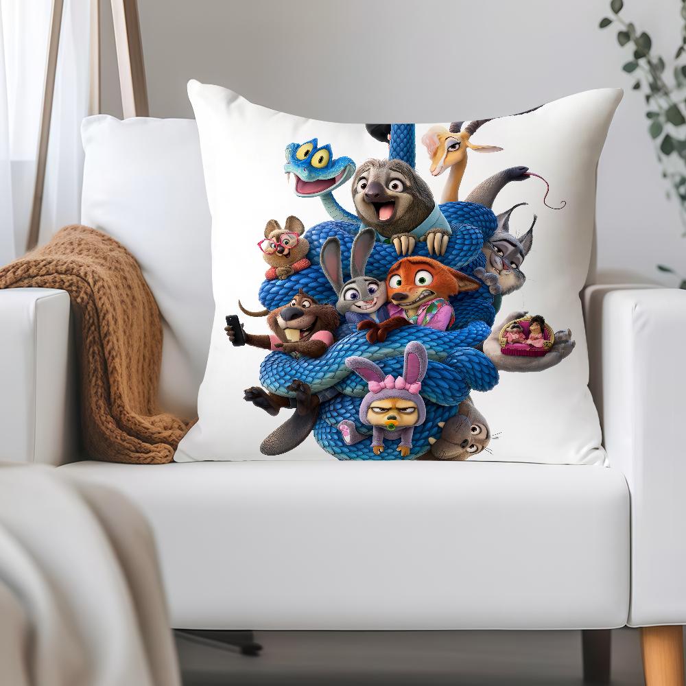 Animali Carini Z-zootopia 2 Federa Applicabile Per Camere degli Ospiti Interni Auto Ufficio Decorazione della Casa