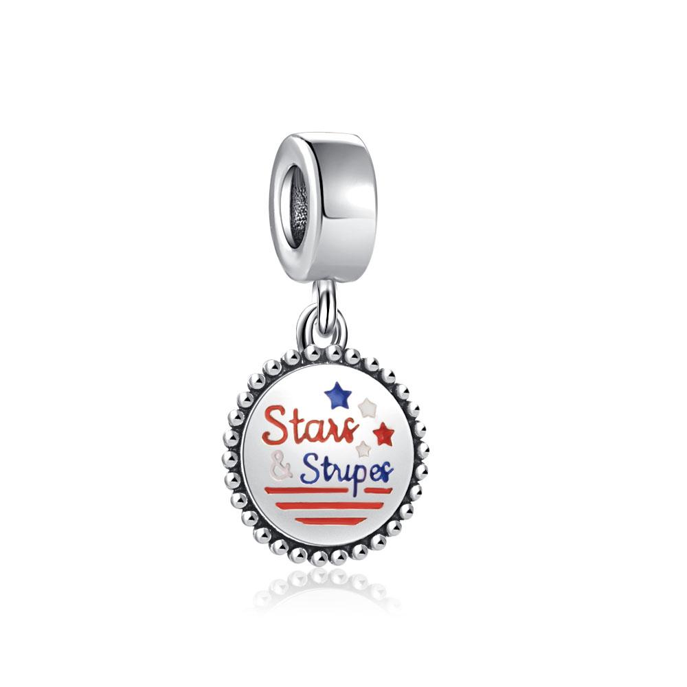 Europe Copper Circular Pendant Charm Fit Original Bracelet Jewelry Sparkling Career Nurse Bead Dangle Gift