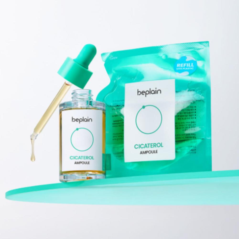 BEPLAIN Cicatol Ampoule 30ml + Refill 31ml | Trouble Care Soothing Serum Set