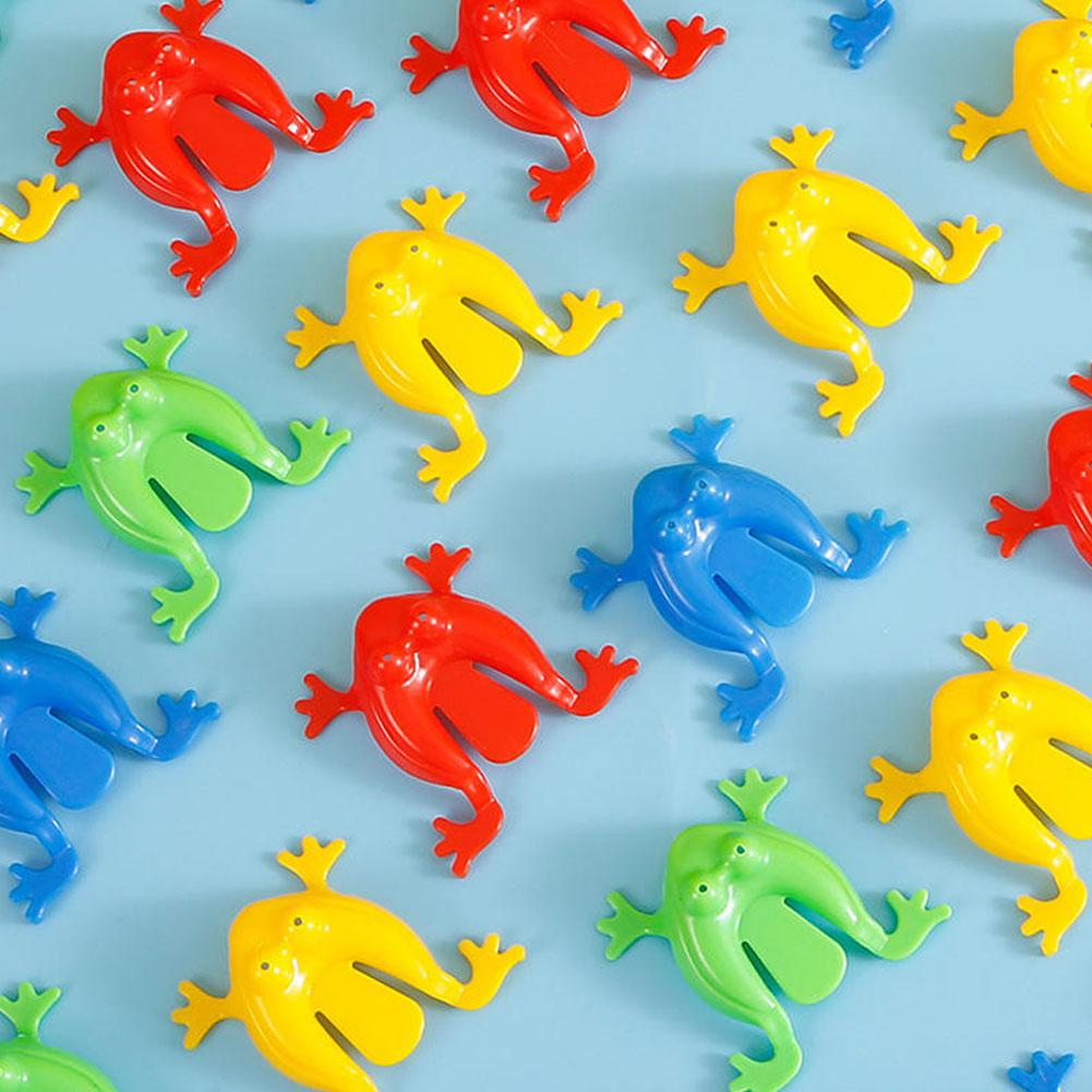 Jumping Frog Toys Mixed Color Bounce Fidget Toys Antistress Relieve Novelty Family Game Children Party Toys