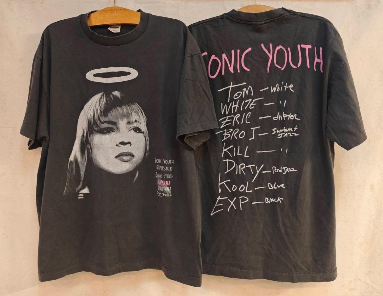 SONIC YOUTH Disappearer Gracias Goo Hysteric Vintage 90s Band XL REPRINT Unisex T-Shirt XXL