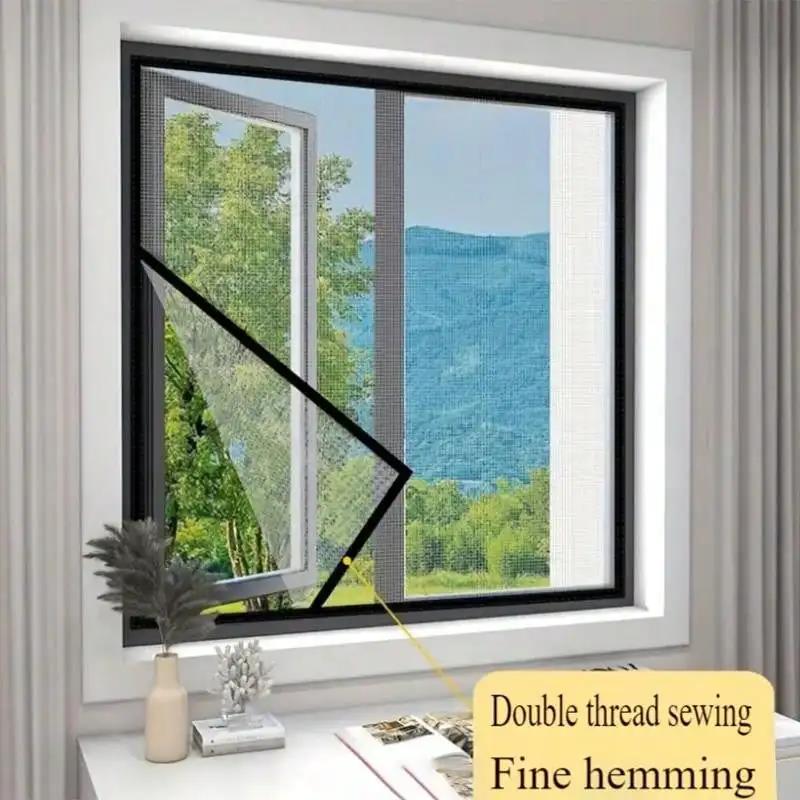 Self-Adhesive Mosquito Netting Window Screen No Drill Sand Window Curtain Self-Installation Invisible Household Insect-Proof Net Power Window 7