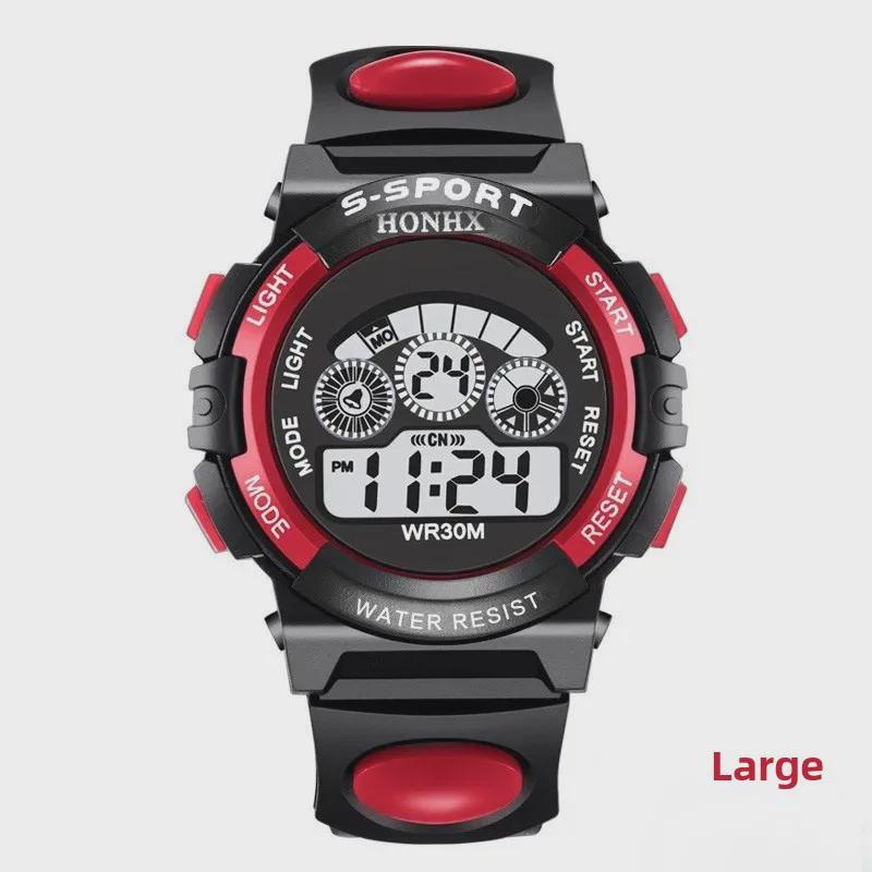 Multi-Function Waterproof Children's Electronic Watch with Colorful Lights - Model 0119