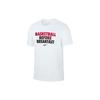 Printed Letter Short Sleeve Basketball T-Shirt Men Tops White DN2985-100