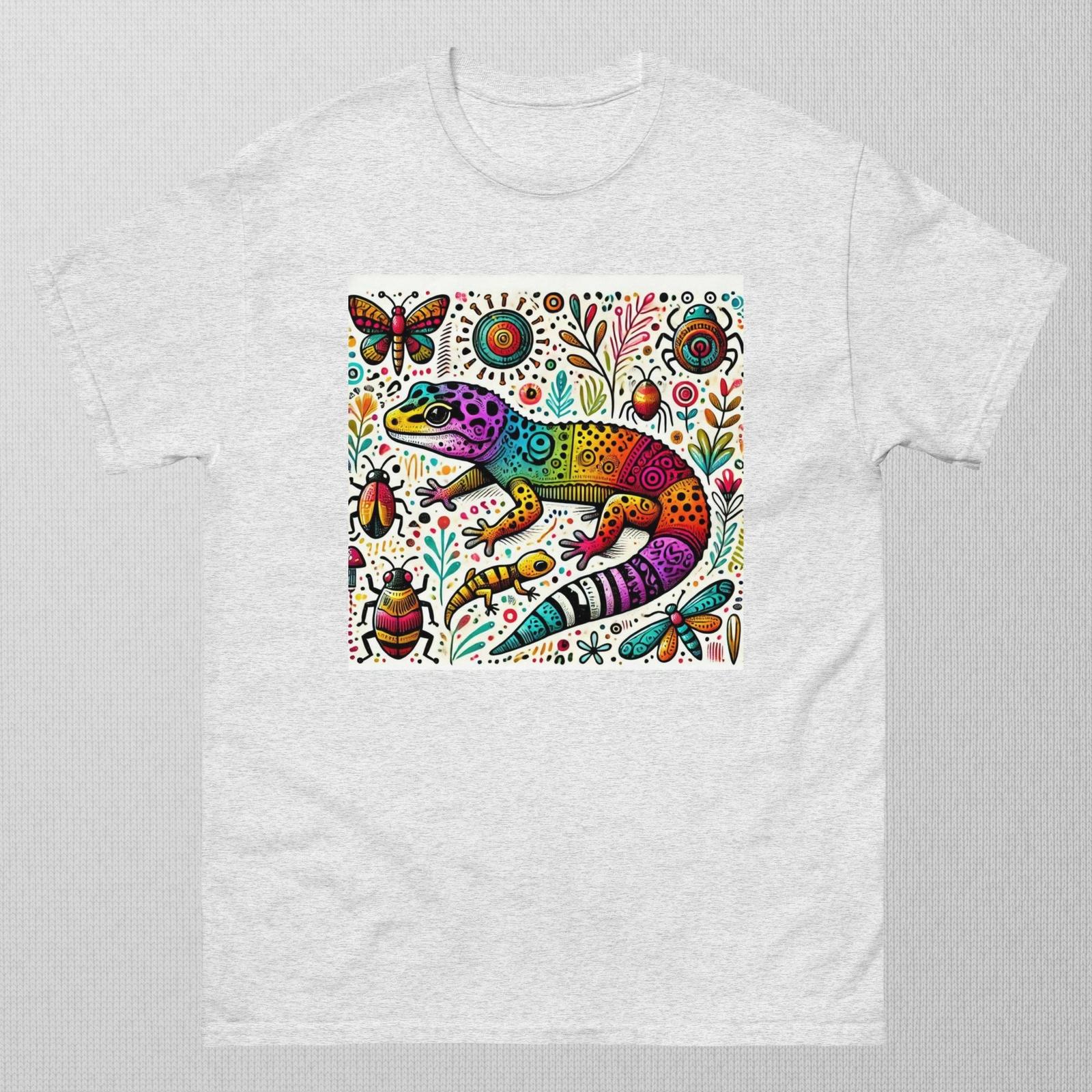 Doodle Leopard Gecko Shirt Mango - Pet T Shirt - Unique 457 S