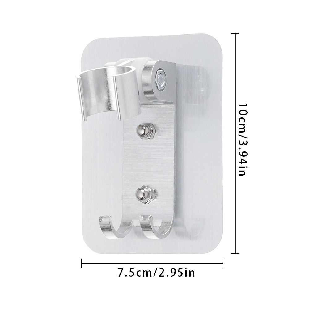 90° Adjustable Showerhead Stand Kitchen Bracket Punch Free Wall Gel Mounted Bathroom Accessories Aluminum Shower Holder