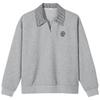 Hotwind Women's Faux Two-Piece Collar Sweatshirt