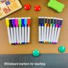 Bunte Magnetische Whiteboard-Marker für Kinder - Abwischbar, Wasserbasiert, Schwarze Tinte