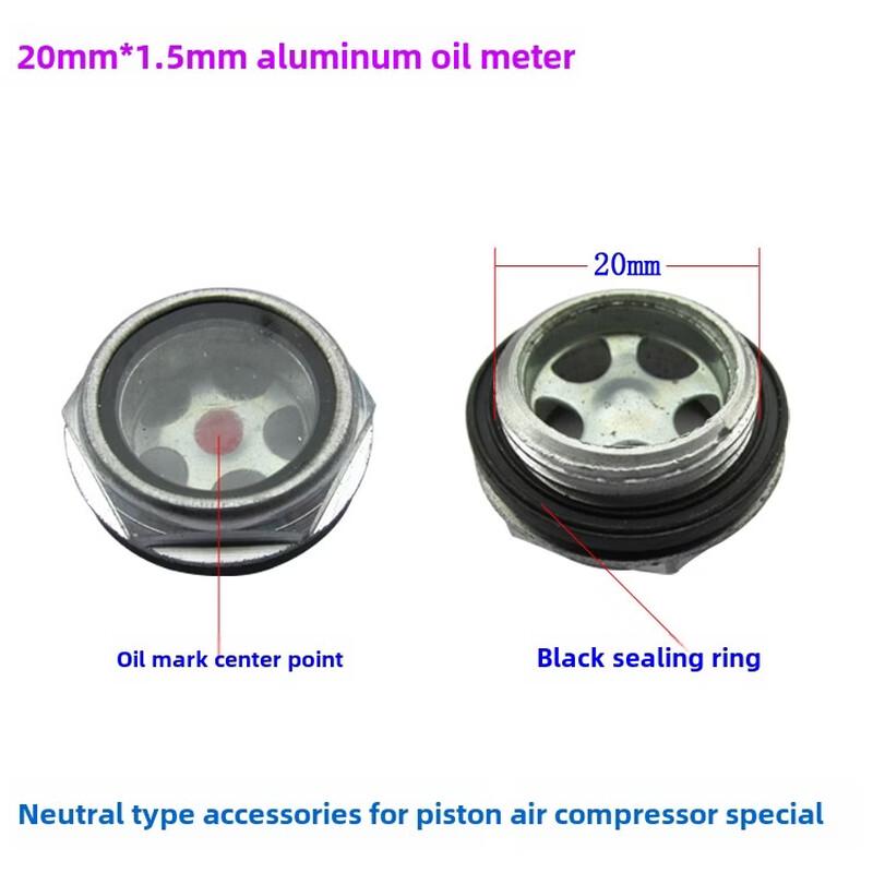 Ally Round Aluminum Oil Sight Glass for Air Compressors