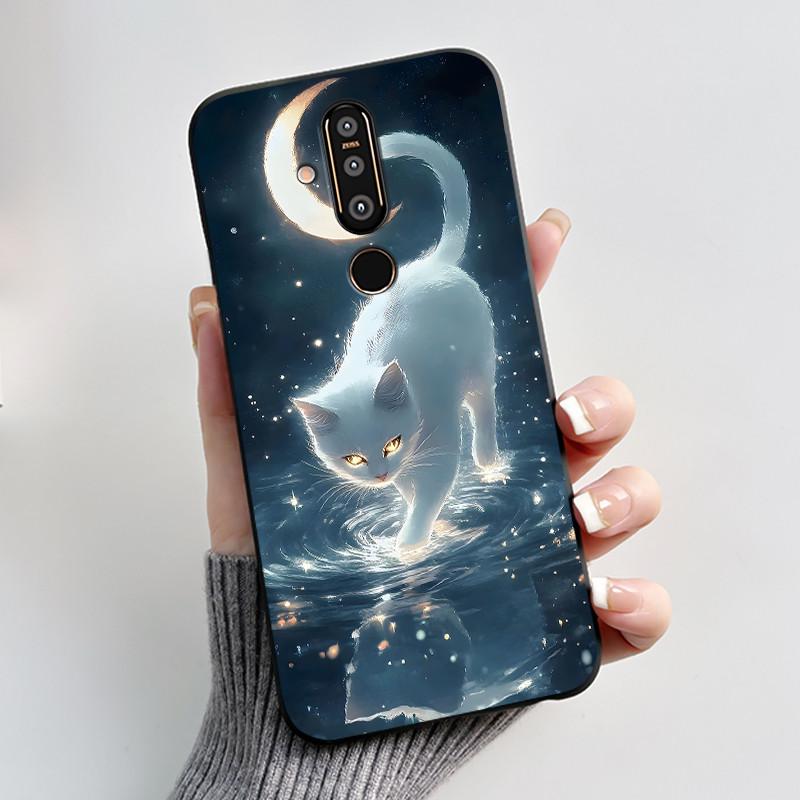 Urocze Etui Na Nokia 8.1 plus/NOKIA X71/Nokia 8/Nokia 8 Sirocco Etui Z Nadrukiem Pokrowiec Ochronny Miękki Silikon Kreskówkowe Etui Na Telefon