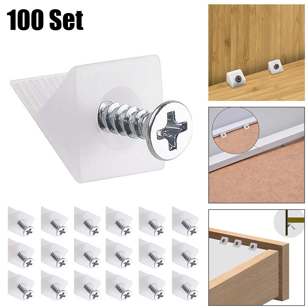 100 X Repair Fixing Drawer Chest Bottom Sagging Support Mending Mend Wedge Screw