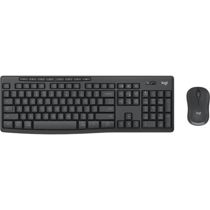Ensemble Clavier Et Souris - Logitech - MK370 - QWERTY Italien - Sans Fil - Graphite