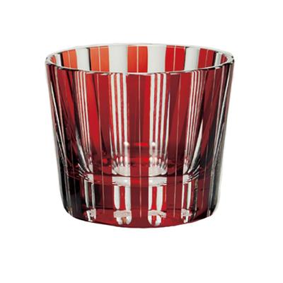 NARUMI Glassworks Aurora Red 120cc Cold Sake Cup A Simple and Stylish Shot Glass Perfect As a Gift for a 60th Birthday or Other Special (Gift Boxed)