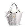 Colosuoa Women's Leather Tote Bag, Cute, Stylish, Small, Lightweight, Perfect for Commuting, Popular, High-Quality, Simple, Soft, Stands Up, Includes