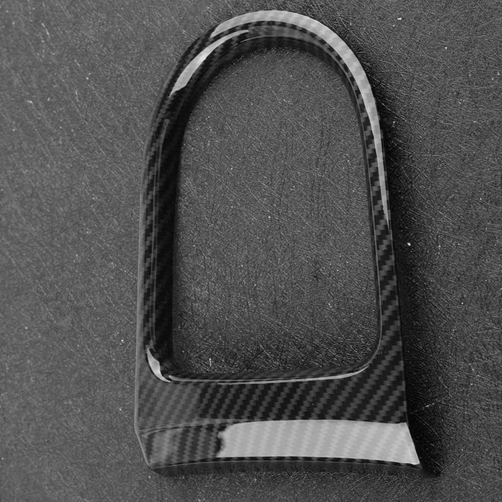 Carbon Fiber Car Interior Gear Shift Panel Trim Cover For Ford Mustang 2015-2018 Decoration Frame Car