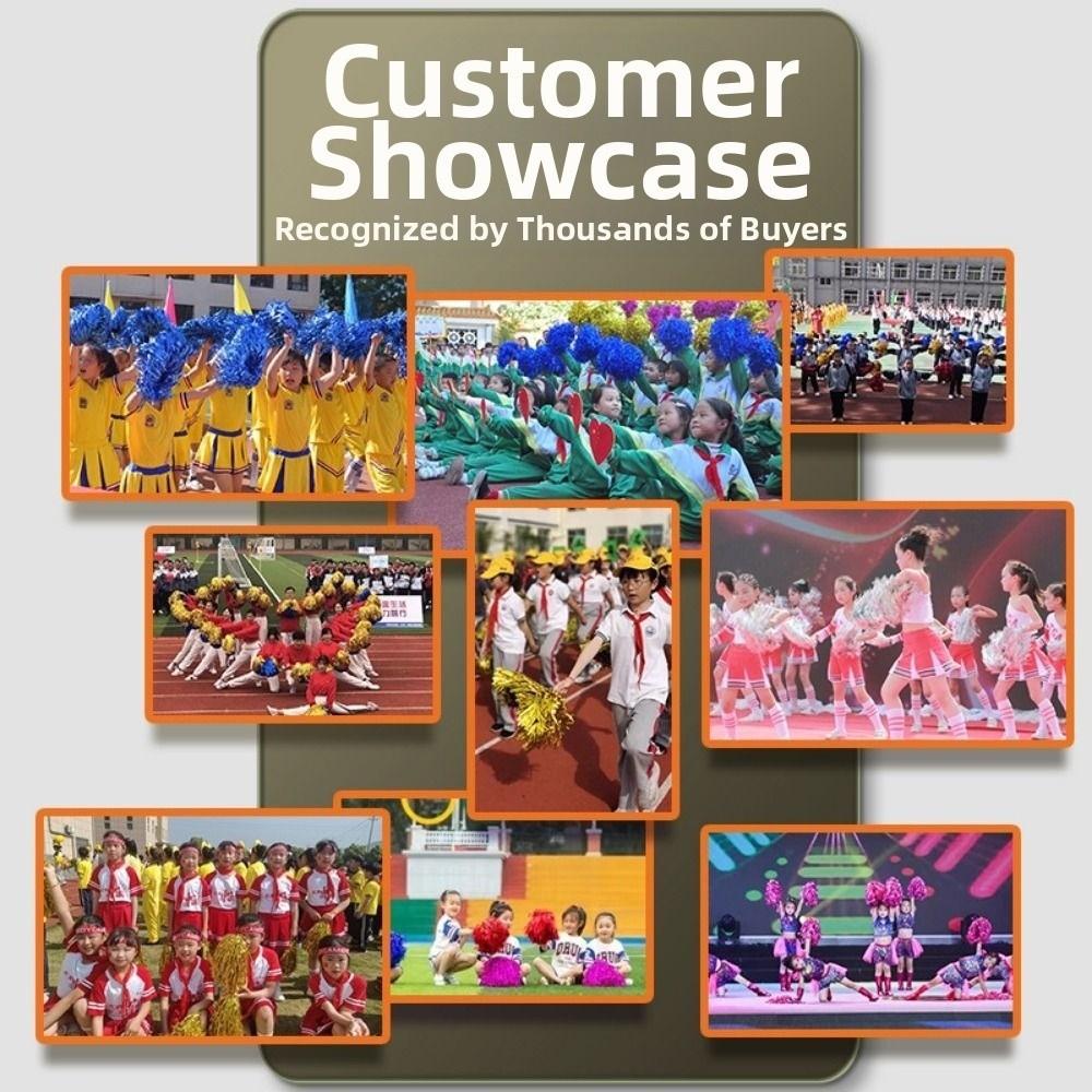 PET Cheap Practical Cheerleading 30cm Cheering Ball New Game Pom Poms Club Supplies