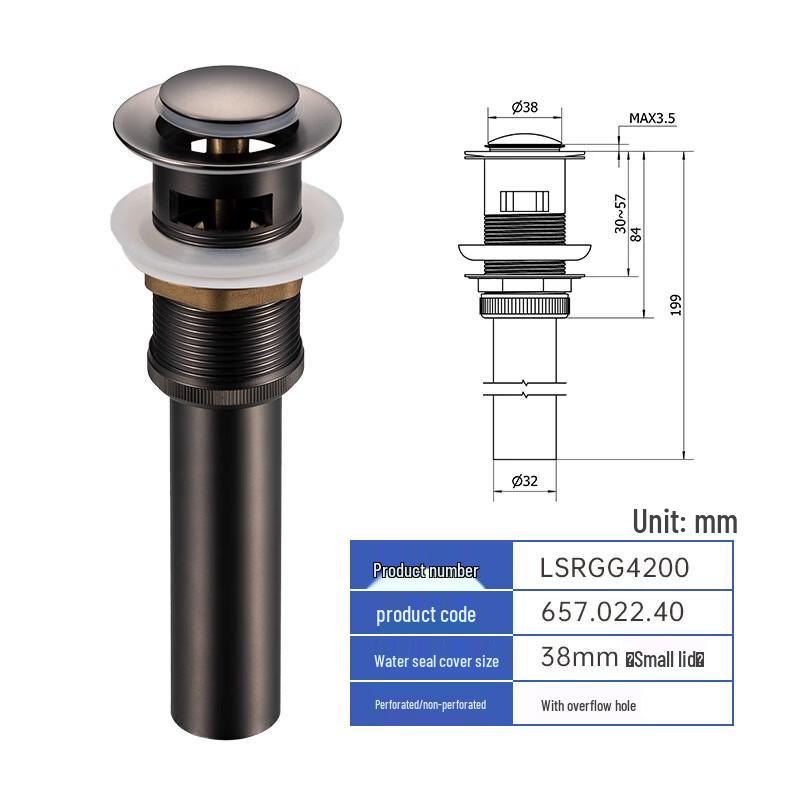 

Pop-up Washbasin Drain Stopper