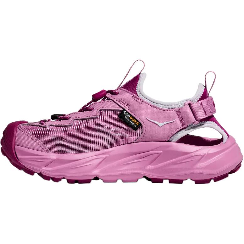 New HOKA ONE ONE HOPARA 2 Slip Resistant And Breathable Low top Children's Sandals Pink Purple Teenagers 1162552-LNW