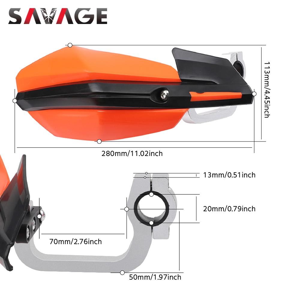 

Захист рук для DUKE 125 200 250 390 2012- EXC EXC-F XCW 500 450 300 150 Аксесуари для мотоциклів Кермо помаранчевий