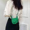 Stylish Black Beige Yellow Pink Green Pu Saddle Bag For Casual Daily Use