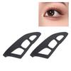 2 Stück Lidschatten-Schablone Wiederverwendbar PP Augen-Make-up Hilfswerkzeug Augen-Make-up Assistent Werkzeug für Frauen