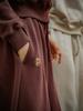 Peuswike 2Way Overfit Sweatpants_Burgundy Brown