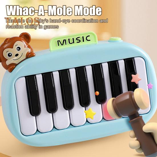 15 kláves kapesní piano mini elektronické piano s podsvícenými klávesami pro děti přenosný hudební nástroj hračka pro ranou dětskou výchovu