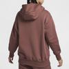 Nike Îmbrăcăminte sport Phoenix Fleece Swoosh Hanorac cu glugă, fermoar și confortabil, cu mânecă lungă, Hanorac pentru femei, roșu-maro Sail DQ5759-218