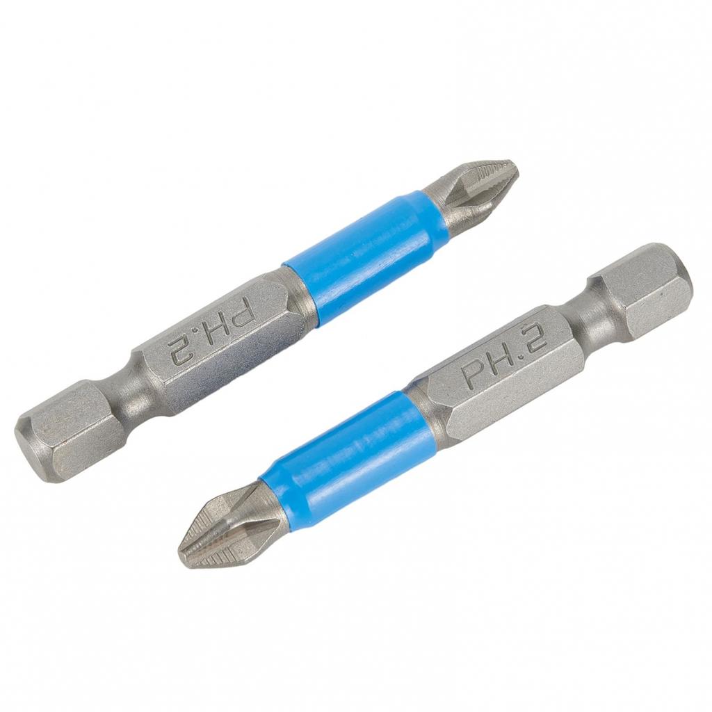 Sturdy and 50mm PH2 Cross Screwdriver Bits for Heavy Duty Applications
