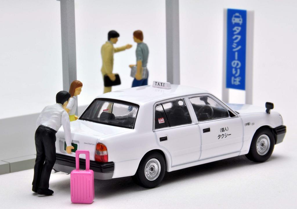 Tomytec GeoColle 64 Snap 04a Taxi Stand Toyota Crown Comfort Specification ABS Accessories Completed Mini Car Set 312345 1/64 #Car (TLV-NEO Special