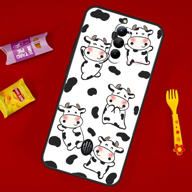 Dairy Cattle Cow Speckle Case For ZTE Nubia Red Magic 10 Air 6 6S 7S For Red Magic 11 10 9 8 8S 9S 10S Pro Plus Cover