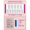 24pcs French Nail Stickers Set, Fake Nails, Easy To Apply, Suitable For Women And Girls For Daily, Carnival Party Nail Supplies