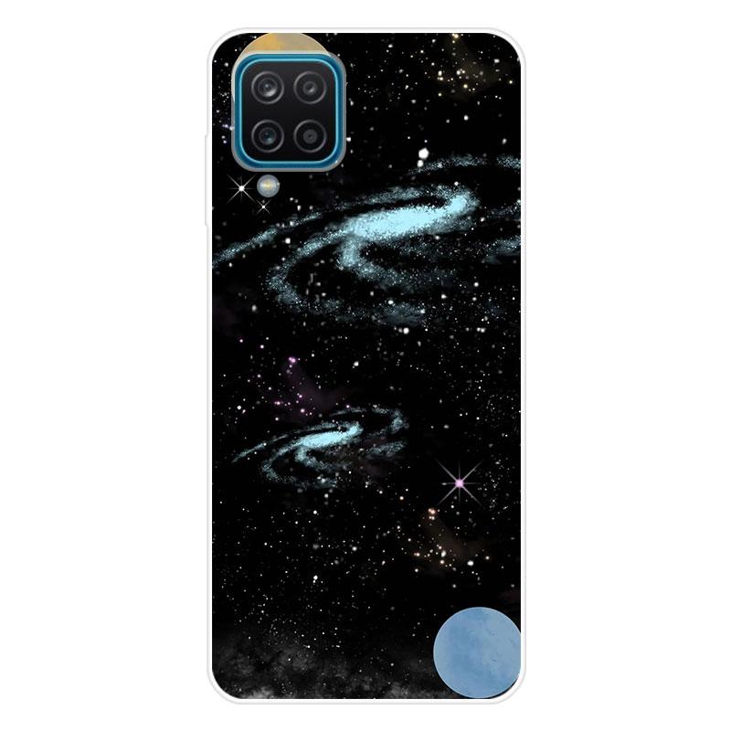 For Samsung Galaxy A12 A 12 GalaxyA12 Case Soft Silicone Back Cover Cartoon Phone Case Starry Sky